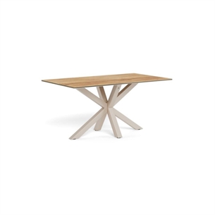 Heaven spisebord, Top vild eg ru keramik/glas - 160 x 90 cm - grå