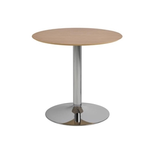 Ibiza rund cafébord, Top mat eg - Ø 80 cm