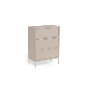 Palmdale kommode, grå ru melamin