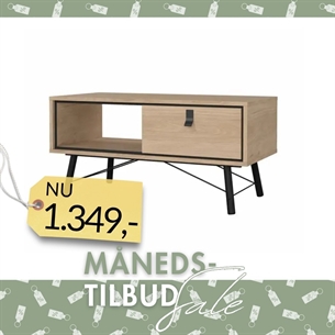 Ry Sofabord med 1 skuffe - Jackson Hickory