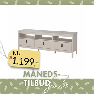 Madrid TV-møbel 3 skuffer - Cashmere 