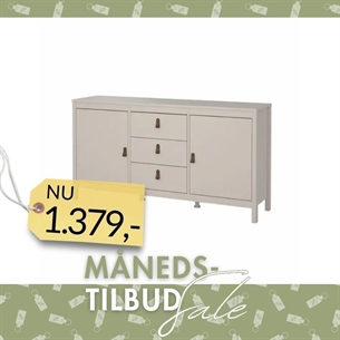 Madrid Skænk 2 låger + 3 skuffer - Cashmere 