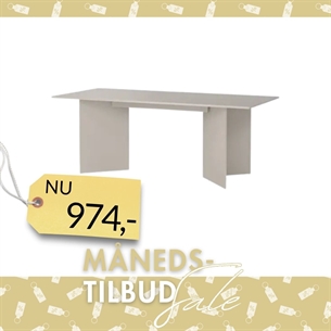 Family spisebord - cashmere, 90 x 200 cm