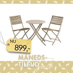 Arcas Cafésæt, taupe