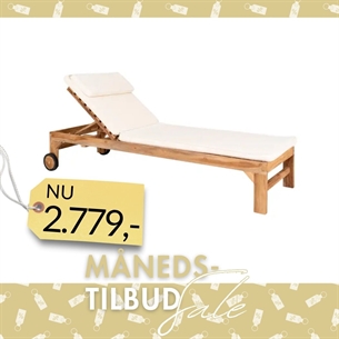 Andorra Solvogn med hynde, teak