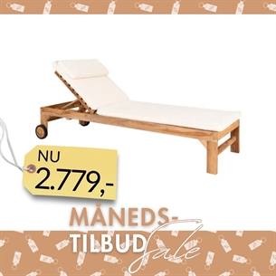 Andorra Solvogn med hynde, teak