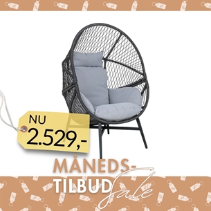 Rosario Loungestol,  polyrattan, inkl. hynder