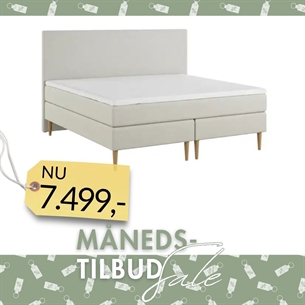 Nordic Heaven Dobbelt Kontinentalseng m. Glide sengegavl – Sand