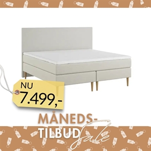 Nordic Heaven Dobbelt Kontinentalseng m. Glide sengegavl – Sand