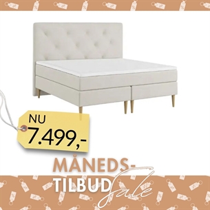 Nordic Heaven Dobbelt Kontinentalseng m. Urban sengegavl – Sand