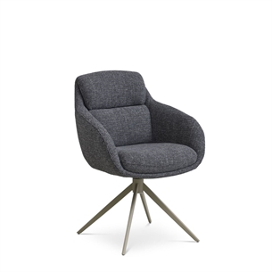 Grace spisebordsstol med armlæn, Antracit med beige stel