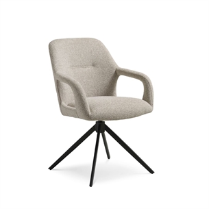 Rose spisebordsstol, Beige med sort tel