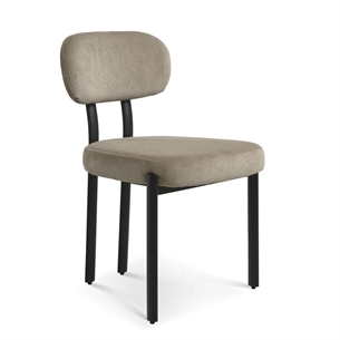 Luna spisebordsstol, Beige med Sort stel