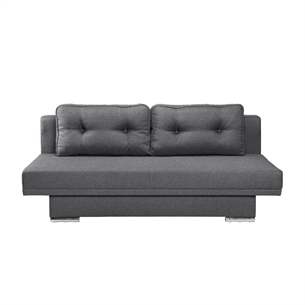 Sovesofa Miki, Bonell, Grå - Vendbar rygpude knapper blå/grå