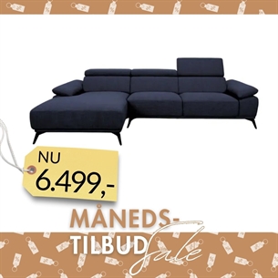Chaise sofa model Florida Venstrevendt - Marino Blå
