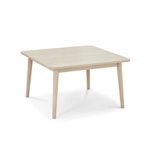 Nyborg sofabord 90x90, Hvidolieret egefiner