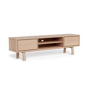 Lamberth Tv Bord, Hvidpigmenteret, 