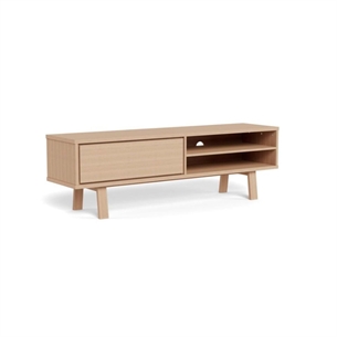 Lamberth Tv reol, Hvidpigmenteret 160x40x50 cm
