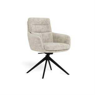 Roger spisebordsstol, Beige. Returdrej og vippefunktion i ryglæn
