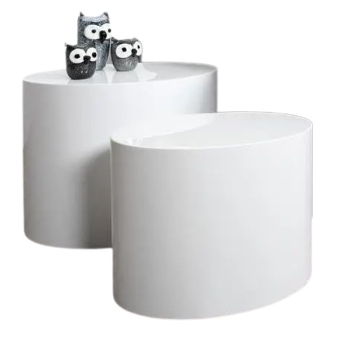 Mice - Sofabord SÆT - Hvid Højglans - 2 stk.