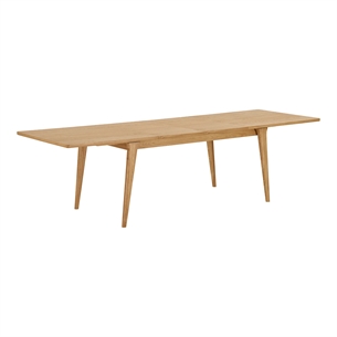 Darwin spisebord med tillægsplader, 100x240-290-340x75 cm 