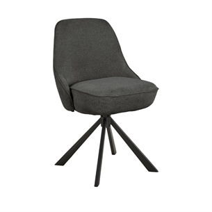 Carlton spisebordsstol med drejefunktion, mørkegrå