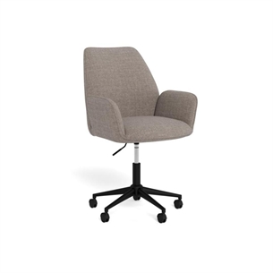 Glenda skrivebordsstol m/armlæn, gråbrun