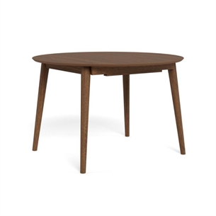 Montreux spisebord med butterfly udtræk, valnødbejset - Ø 115/154