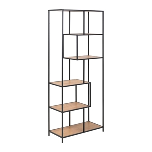 Seaford reol, 5 hylder mat vild eg ru papir