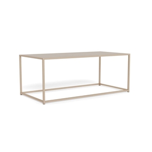 Seaford rektangulær sofabord, Top grå ru melamin