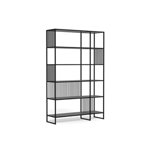 Strington reol, 5 hylder mat sort Izmir ru melamin