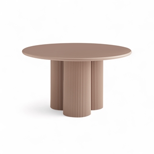 Flow Coffee Table Dia 80 x 45 CM Cream Brown