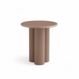 Flow Coffee Table Dia 50 x 55 CM Cream Brown