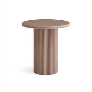 Wave Coffee Table Dia 50 x 55 CM Cream Brown