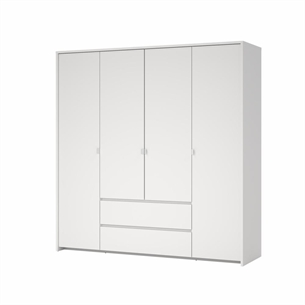 Next Garderobeskab 4 låger og 2 skuffer - Hvid
