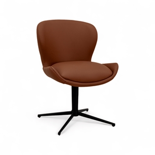 Nicklas Dining Chair Dark Brown Leather