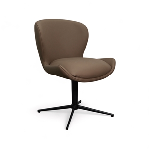 Nicklas Dining Chair Taupe Leather