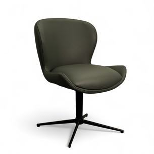 Nicklas Dining Chair Green Leather