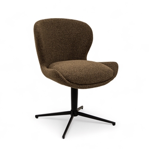Nicklas Dining Chair Brown Fabric