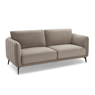 Selena 3 Seater Brown Fabric