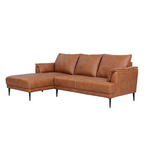 Soul Chaiselong Cognac Left