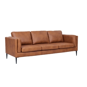 Valencia 3 Seater Cognac Leather