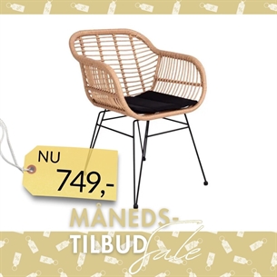 Fletstol med armlæn - Natur 