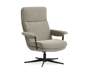 Connor lænestol, Beige med sort stel