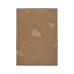 Pune Tæppe, håndtuftet, brun, 160 x 230 cm