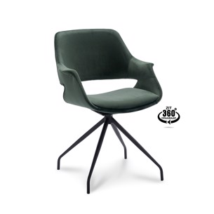 Malou spiseborsstol - 360 graders drejefunktion - Grøn