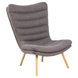 Grafton hvilestol,  lys gråbrun stof