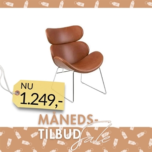 Cazar lænestol | Cognac pu Læder 