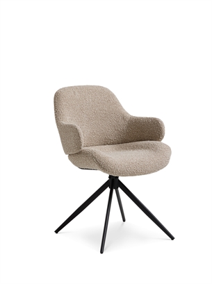 Lauren Spisebordsstol med armlæn, Beige