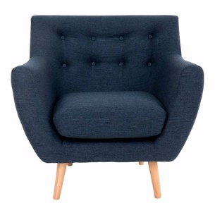 Monte chair (small) - Blå stof 